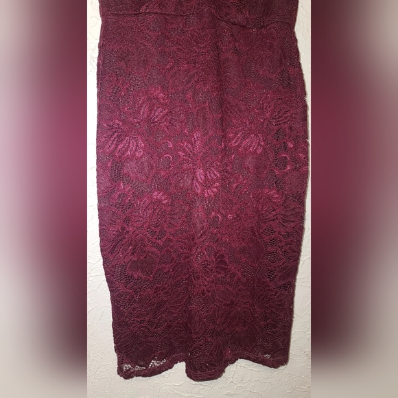 New Medium Burgundy Dress - Valentine's Day - Picture 3 of 8